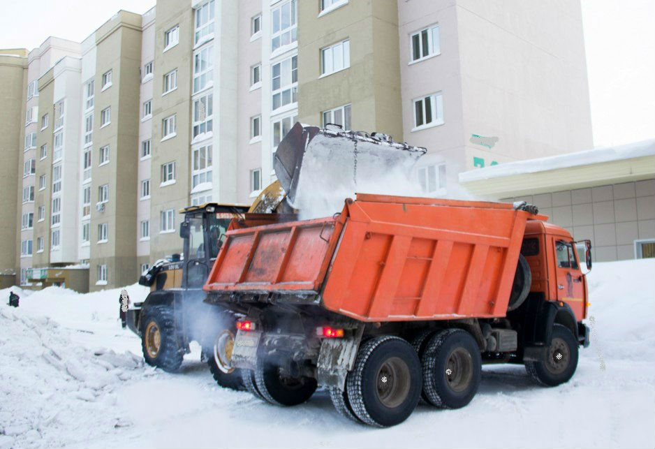 Вывоз снега КАМАЗ